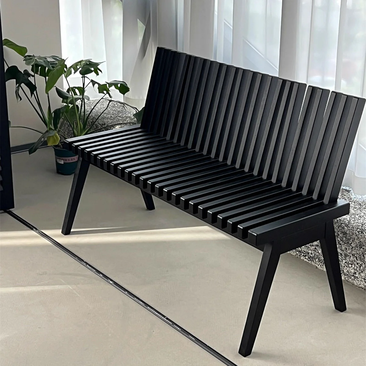 Creative Foldable Wooden Bench - Image 12