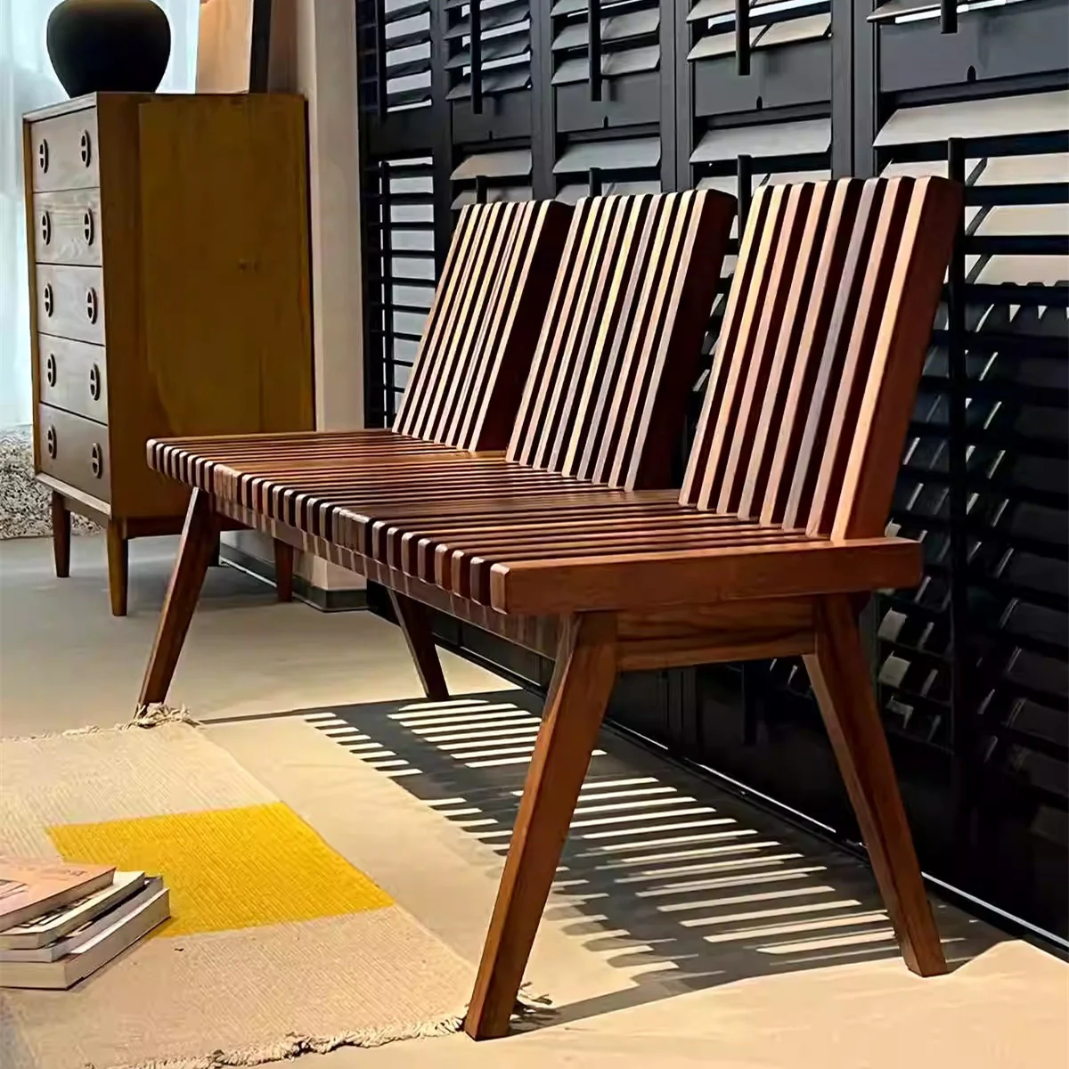 Creative Foldable Wooden Bench - Image 2