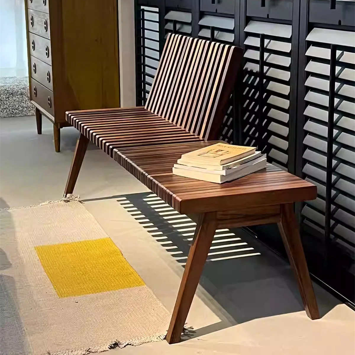 Creative Foldable Wooden Bench - Image 3