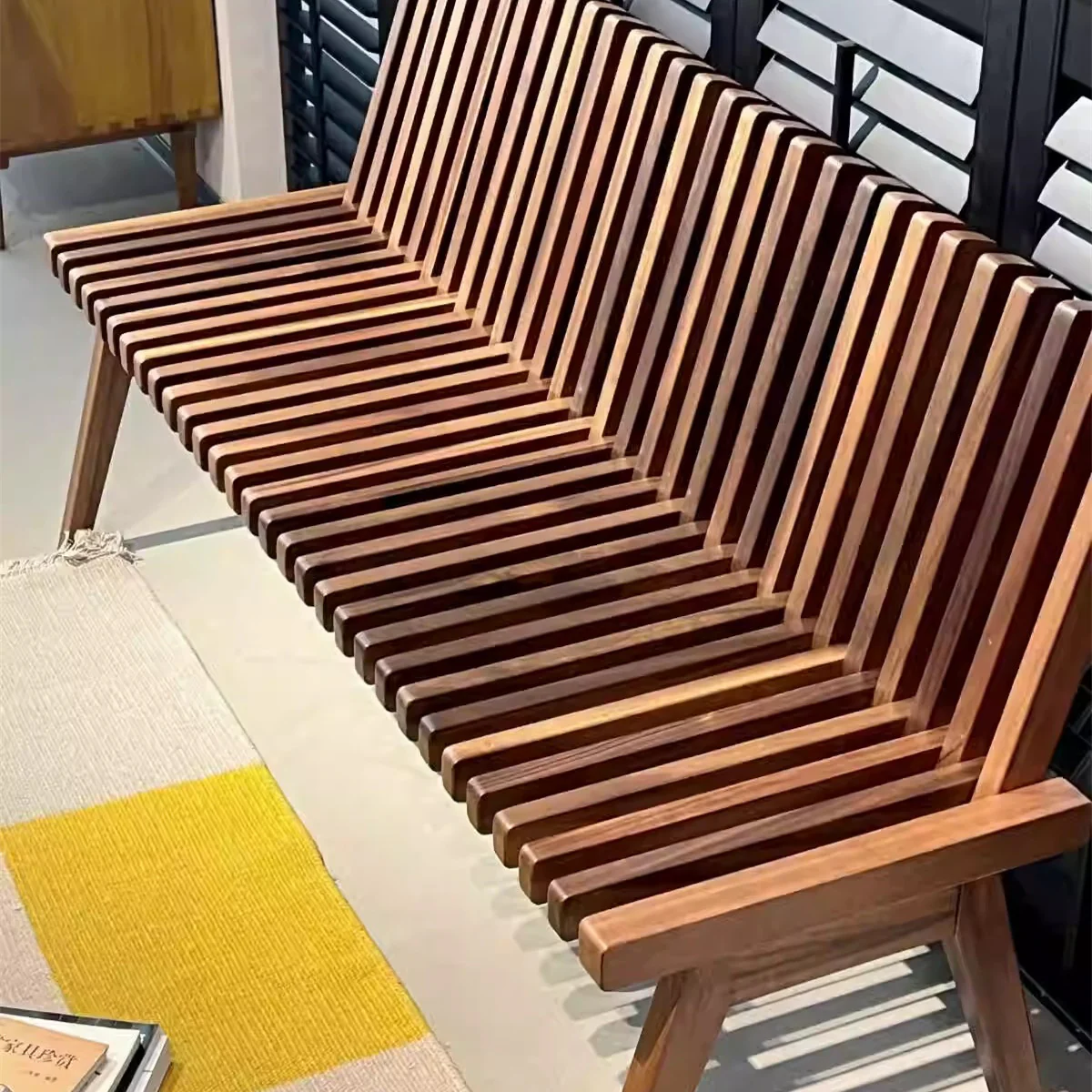 Creative Foldable Wooden Bench - Image 4