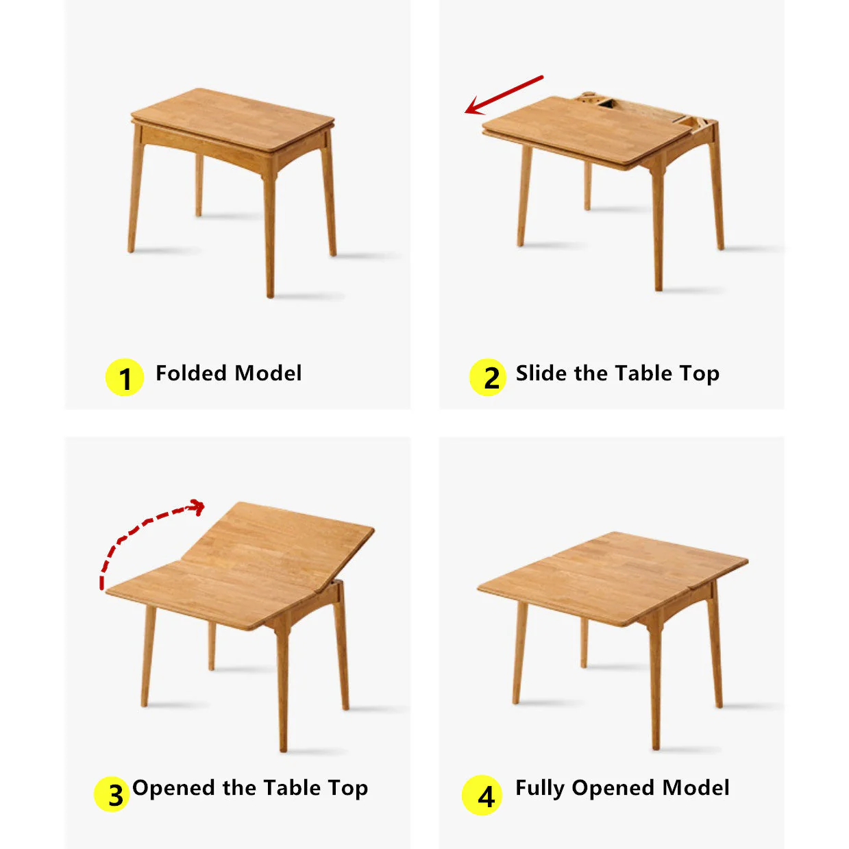 Double Table Top Expandable Dining Table - Image 2