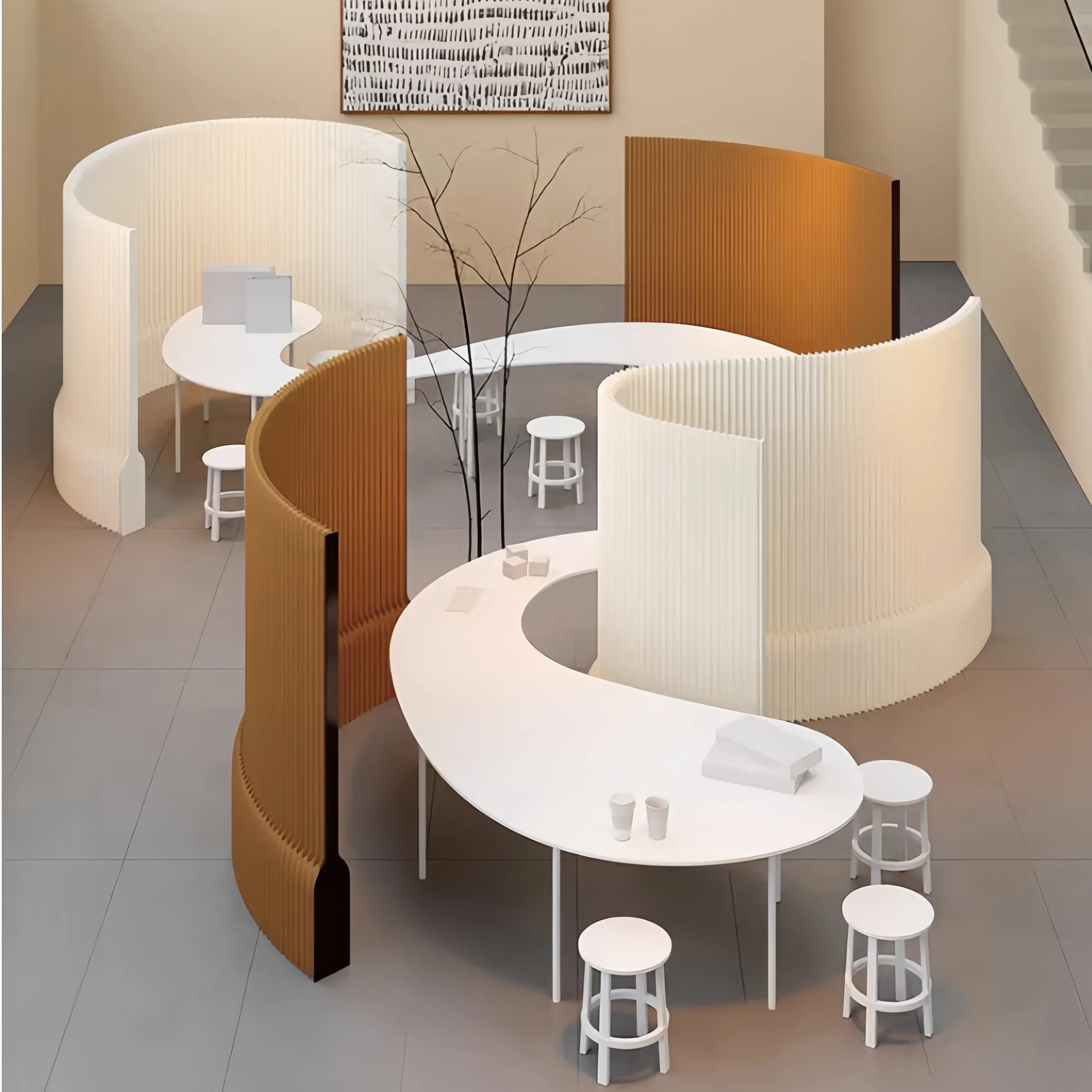 Expandable Honeycomb Paper Room Divider - Image 3