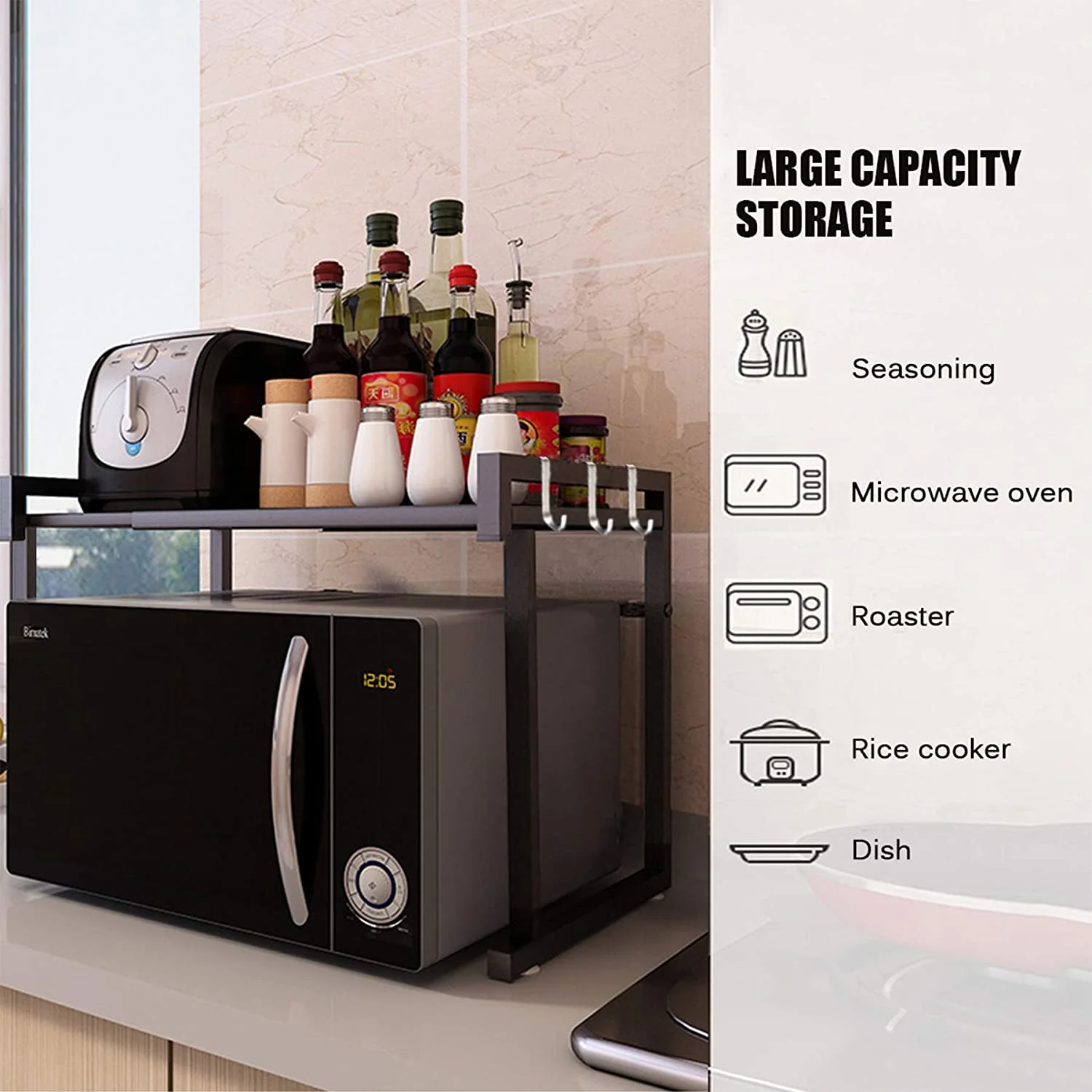 Expandable Microwave Oven Rack - Image 3