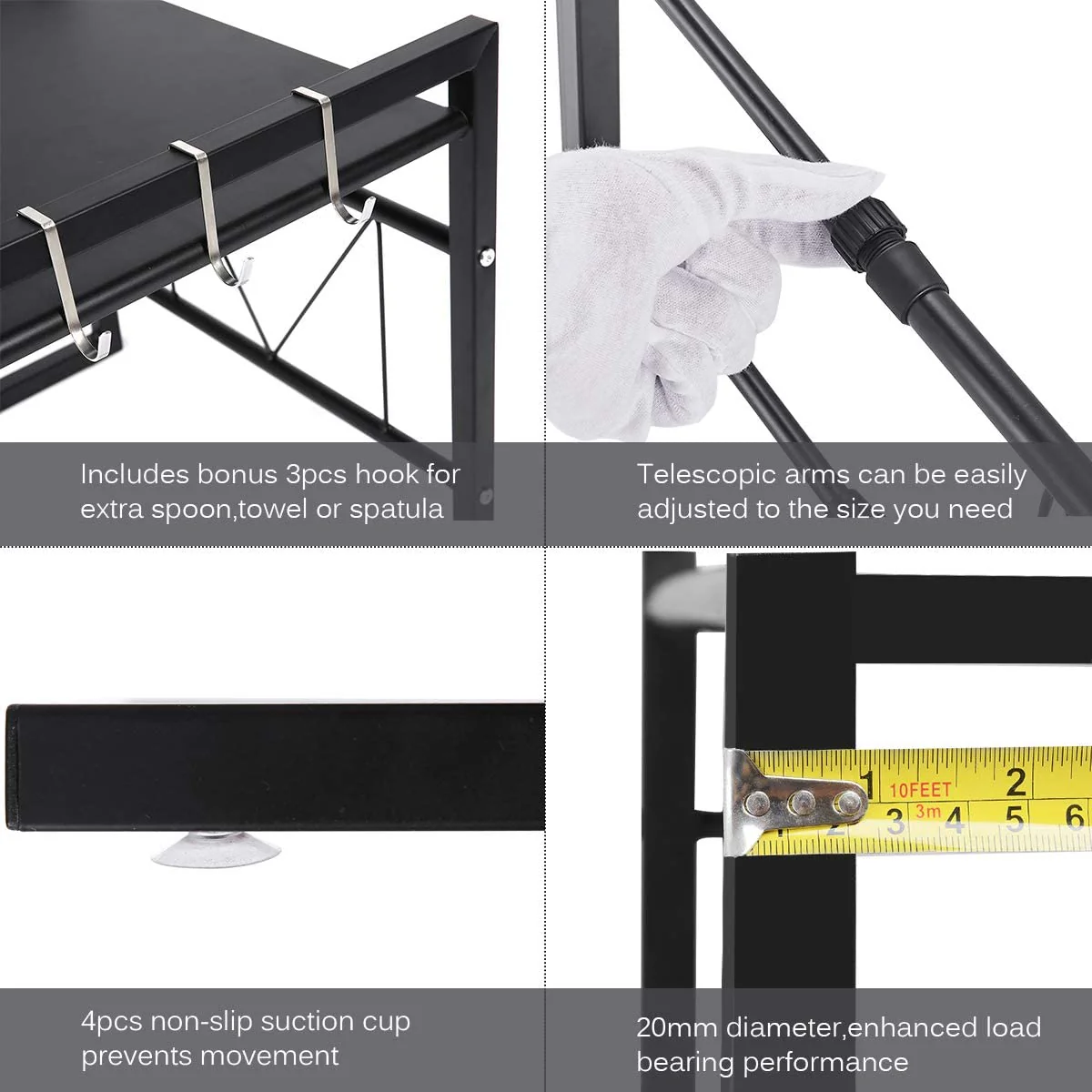 Expandable Microwave Oven Rack - Image 4