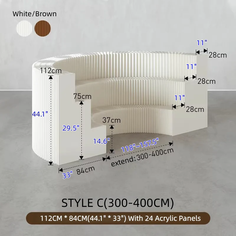 Extendable Craft Paper Honeycomb Structure Display Rack - Image 22