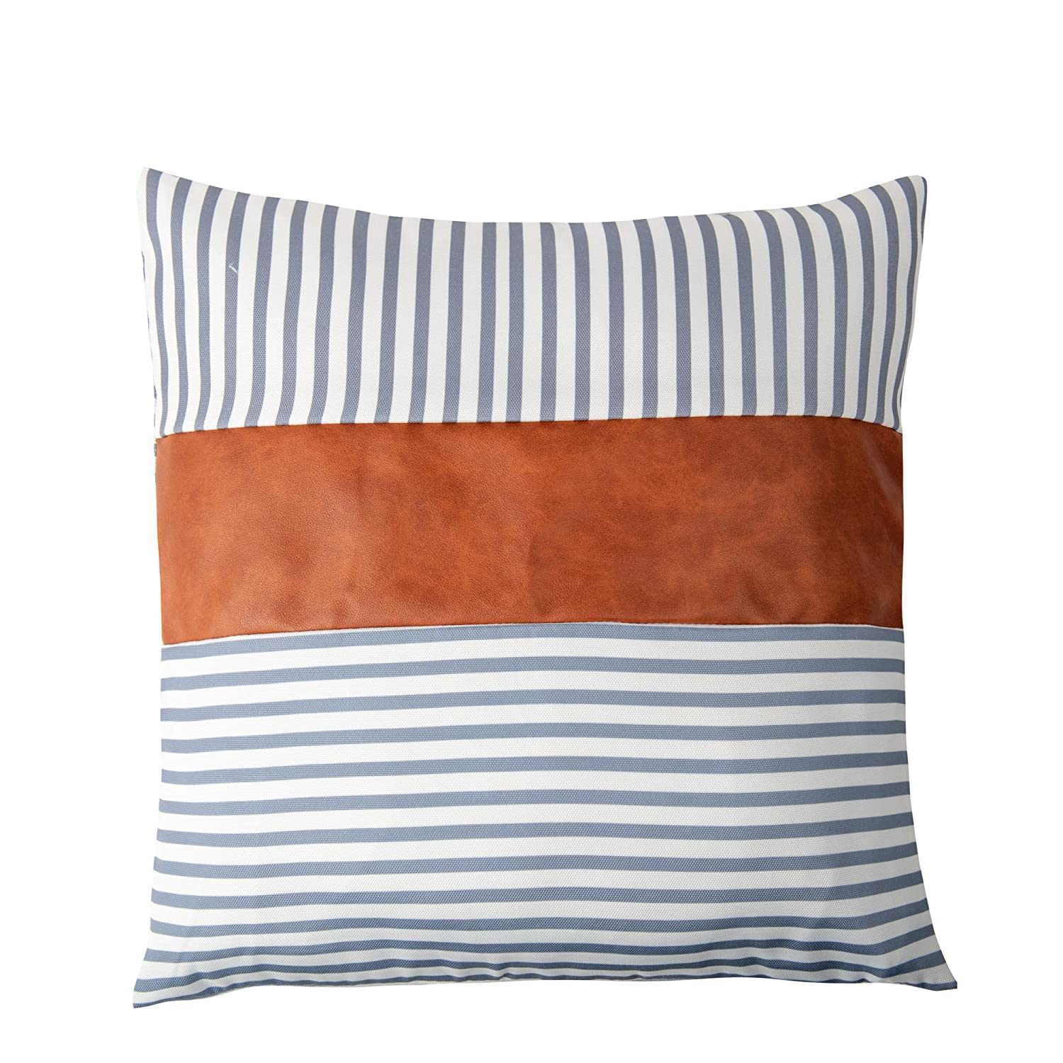 Faux Leather Throw Pillow Covers 18x18 Inch/45x45 CM Set of 4 - Image 6