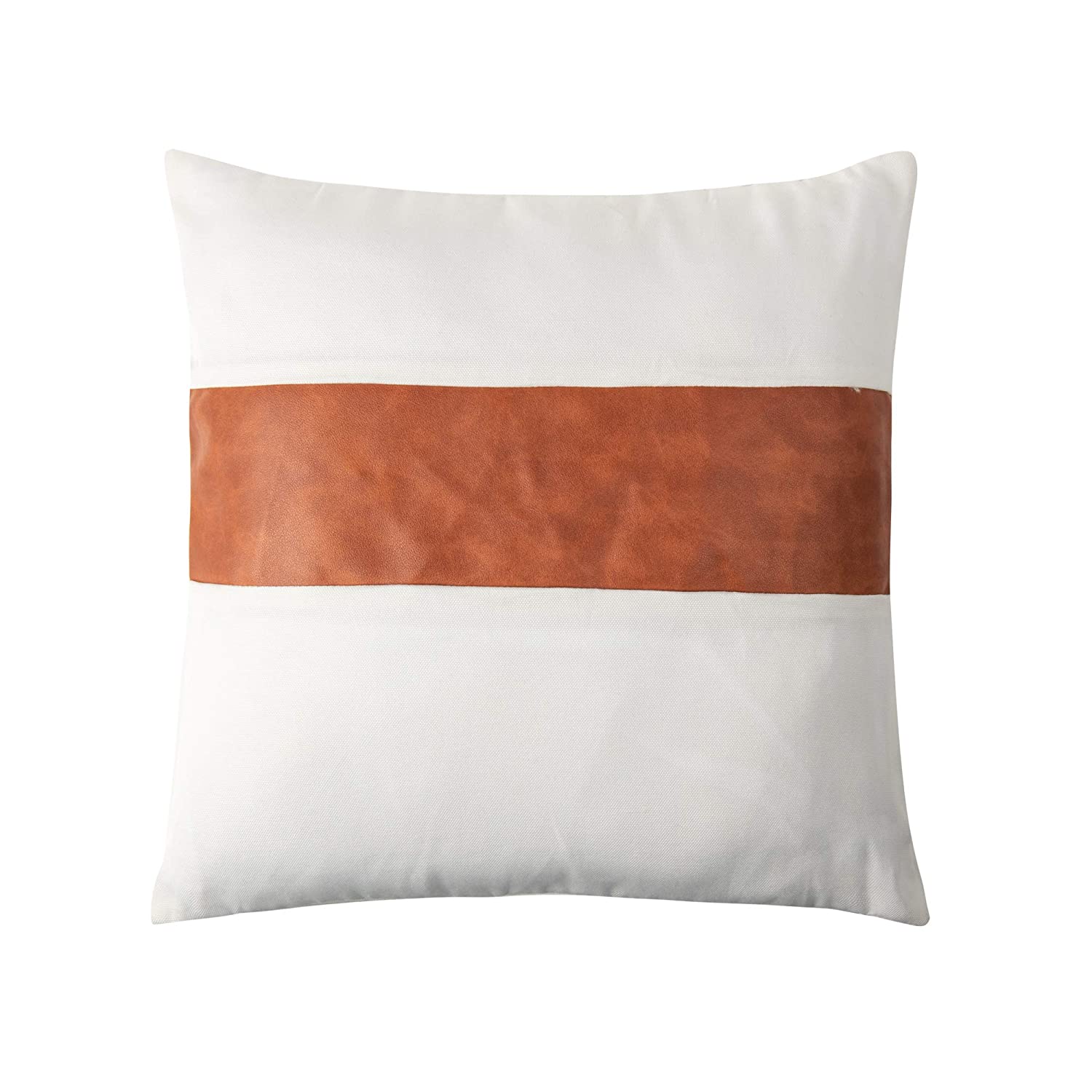 Faux Leather Throw Pillow Covers 18x18 Inch/45x45 CM Set of 4 - Image 8