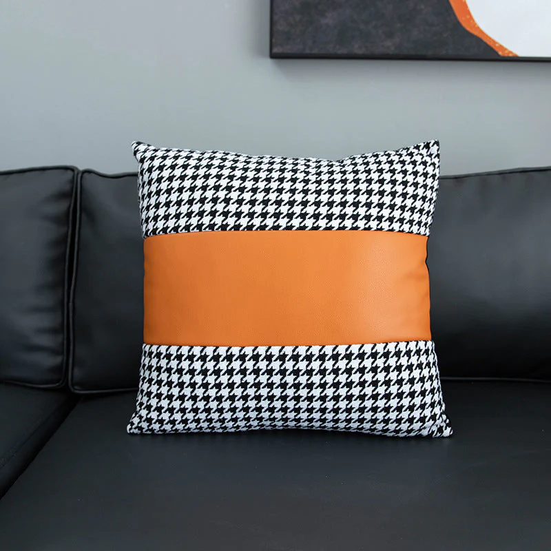 Faux Leather Throw Pillow Covers 18x18 inch/45X45cm Set of 6 - Image 2