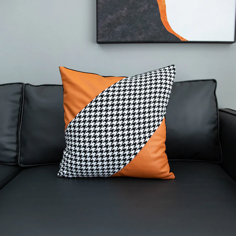 Faux Leather Throw Pillow Covers 18x18 inch/45X45cm Set of 6 - Image 4
