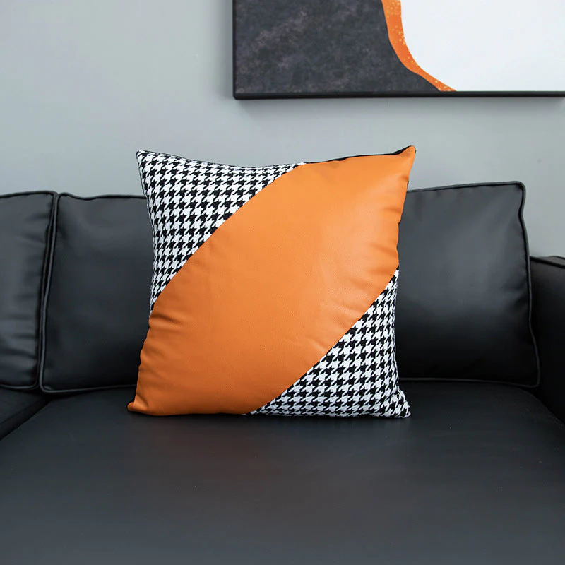 Faux Leather Throw Pillow Covers 18x18 inch/45X45cm Set of 6 - Image 5