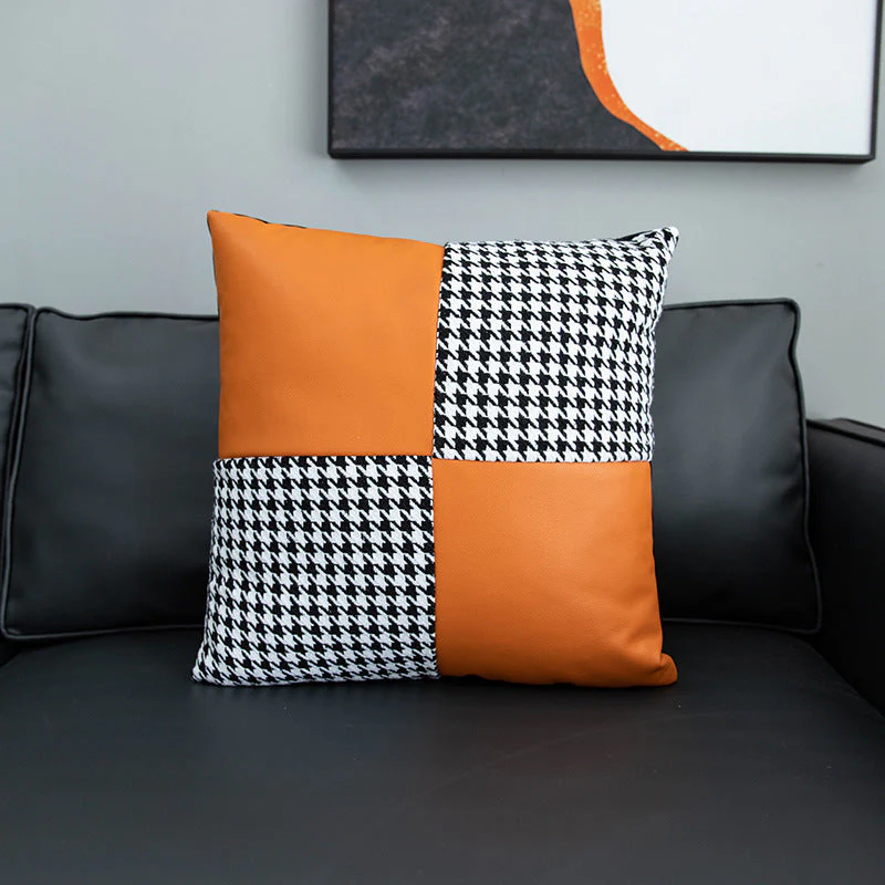 Faux Leather Throw Pillow Covers 18x18 inch/45X45cm Set of 6 - Image 7