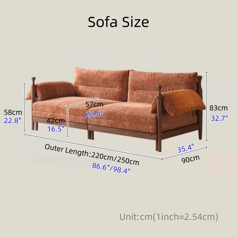 FENGYU Solid Ash Wood Frame Pull-Out Sofa Bed - Image 12