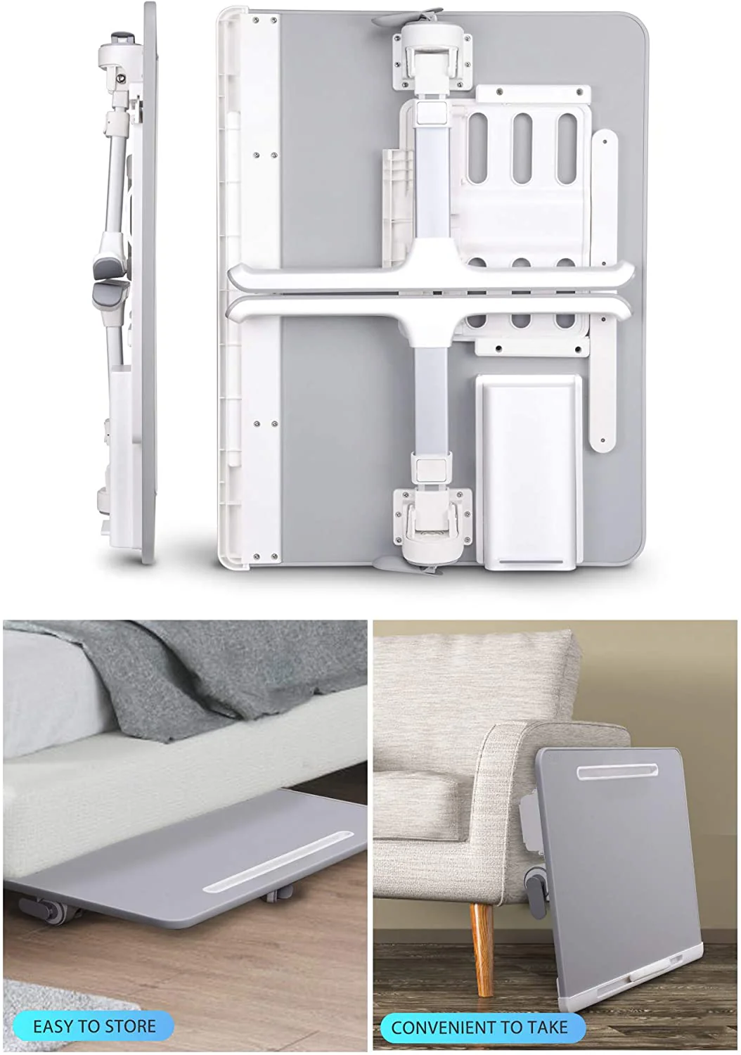 X-Large Foldable and Adjustable Laptop Stand with Storage Drawer - Image 5