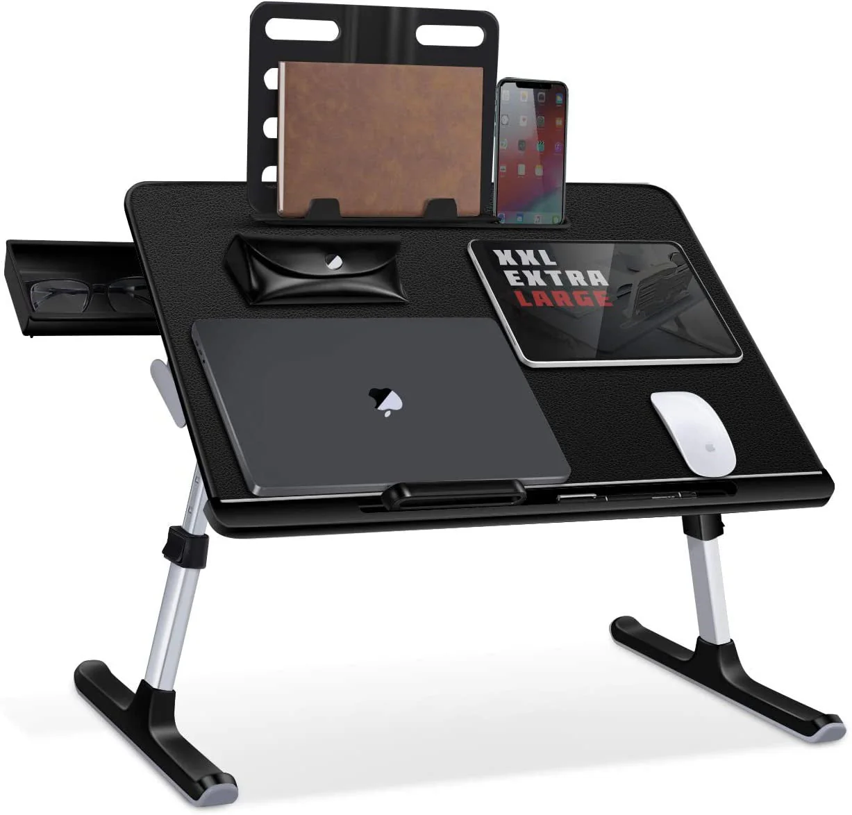 X-Large Foldable and Adjustable Laptop Stand with Storage Drawer - Image 7