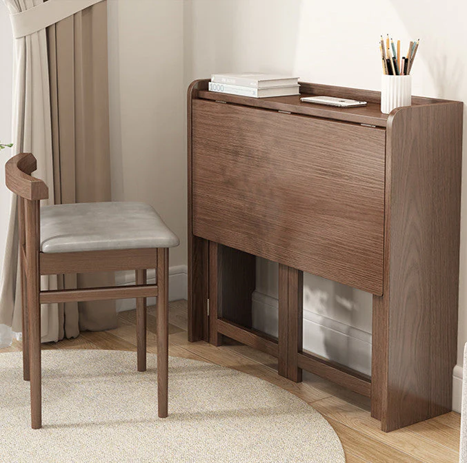 Foldable Computer Writing Desk with Storage Shelf - Image 3