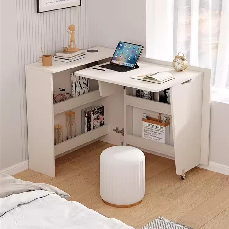 Foldable Corner Cabinet Desk - Image 5