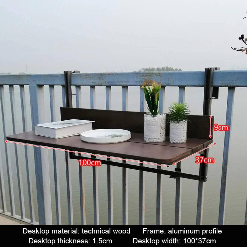 Folding Balcony Bar Table for Railings - Image 6