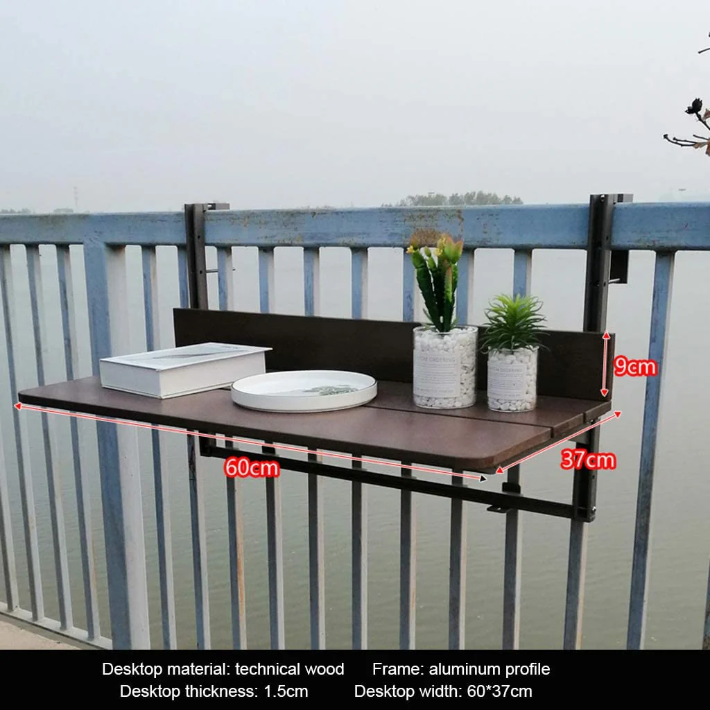 Folding Balcony Bar Table for Railings - Image 8