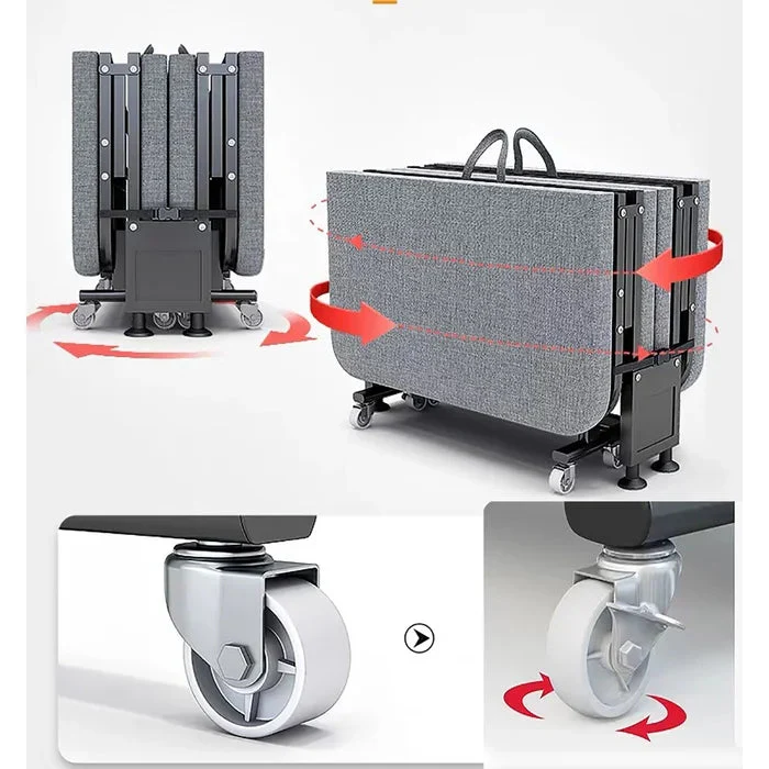 Folding Bed with Mattress - Image 2