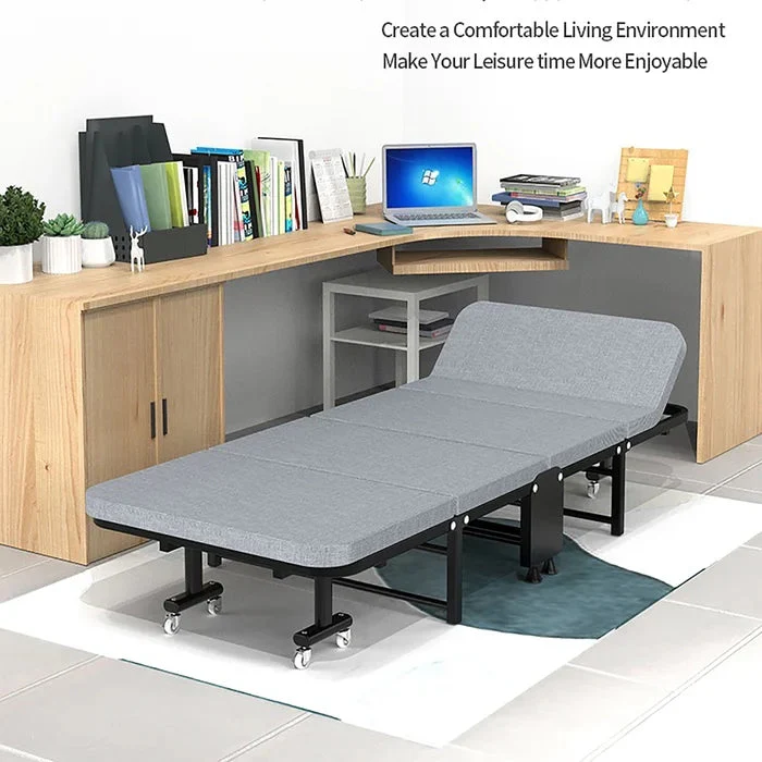 Folding Bed with Mattress - Image 5