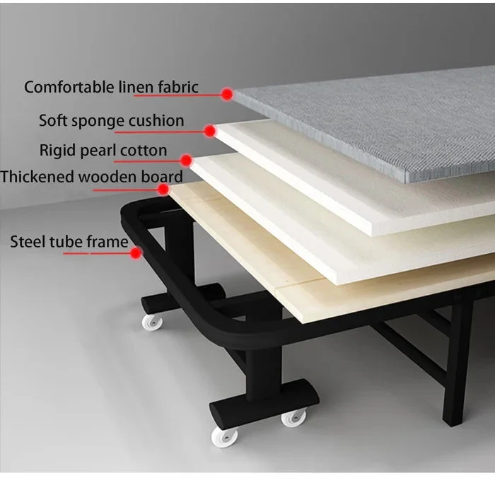 Folding Bed with Mattress - Image 7