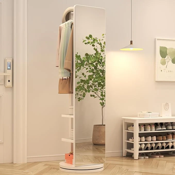 Full Body Mirror with Coat Rack - Image 14