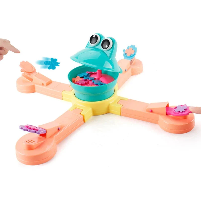 Funny Feeding frogs to eat biscuits children's manual educational toys electric toys Family Party Game - Image 3