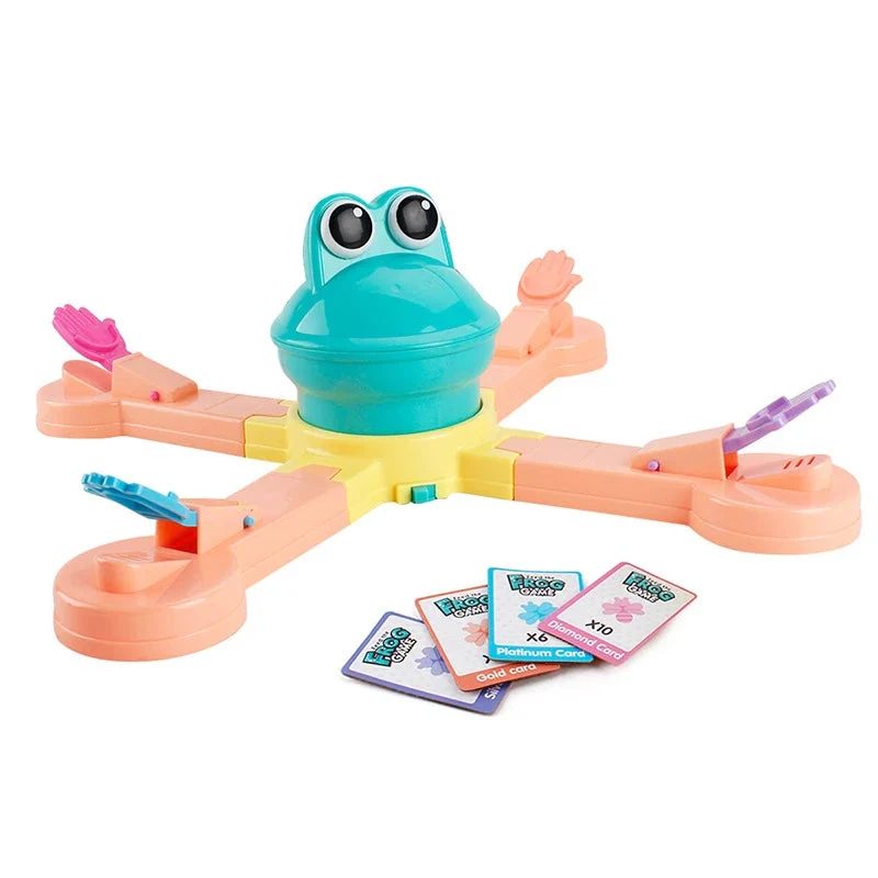 Funny Feeding frogs to eat biscuits children's manual educational toys electric toys Family Party Game - Image 4