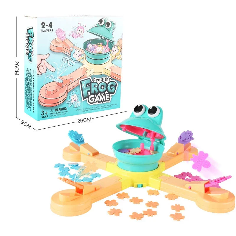 Funny Feeding frogs to eat biscuits children's manual educational toys electric toys Family Party Game - Image 5