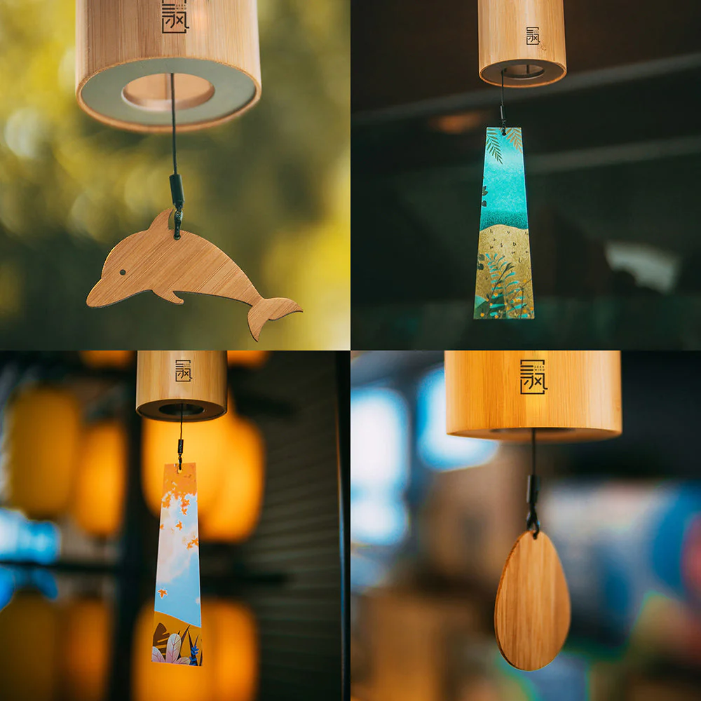 FZS Handmade Bamboo Musical Chord Wind Chime - Image 5
