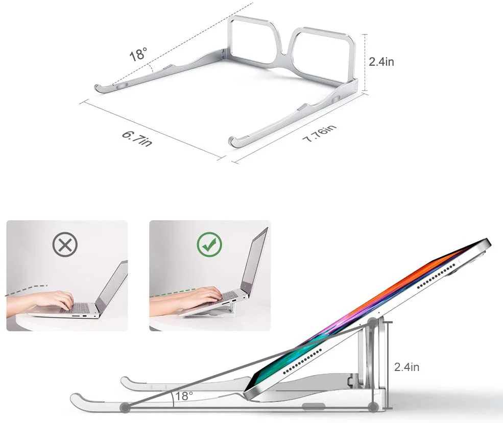 Glasses Frame Shape Laptop Cooling stand - Image 2
