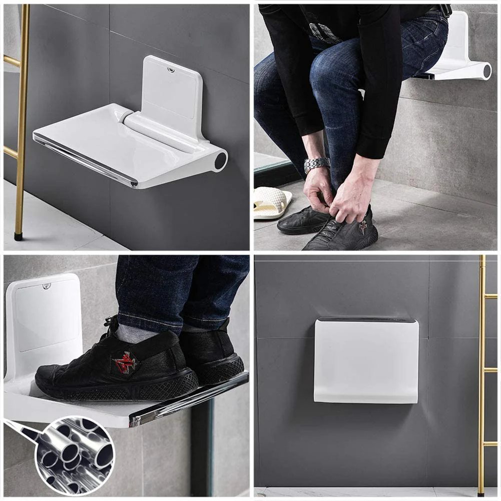Heavy Duty Safety Wall Mounted Folding Shower Seat - Image 8