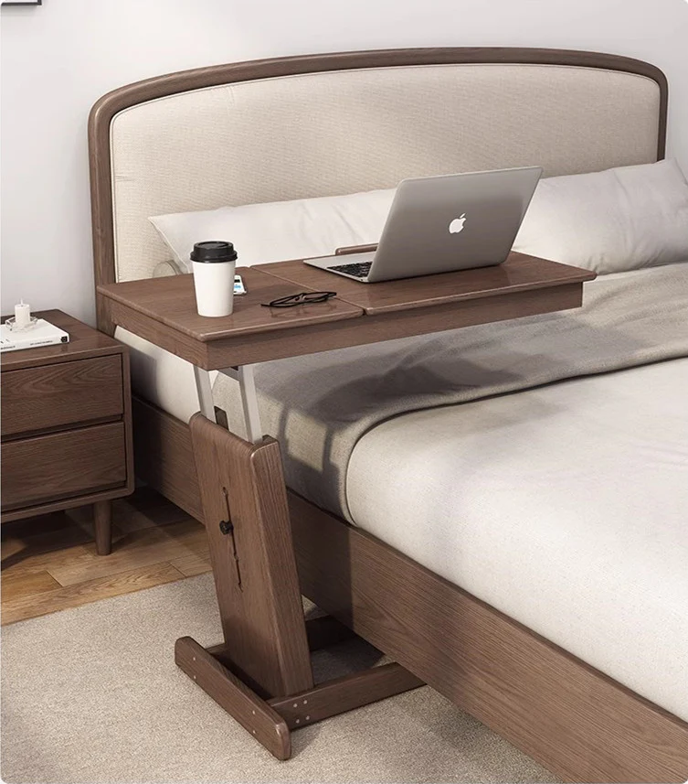 Height Adjustable C Shaped End Table with Tiltable Table Top - Image 2