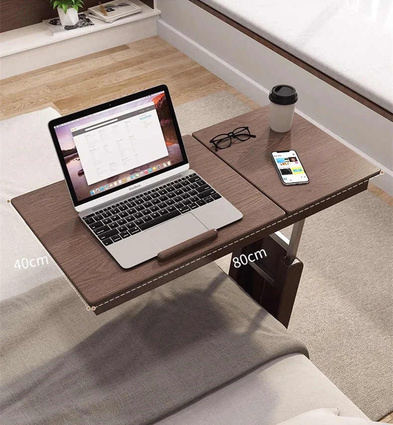 Height Adjustable C Shaped End Table with Tiltable Table Top - Image 5