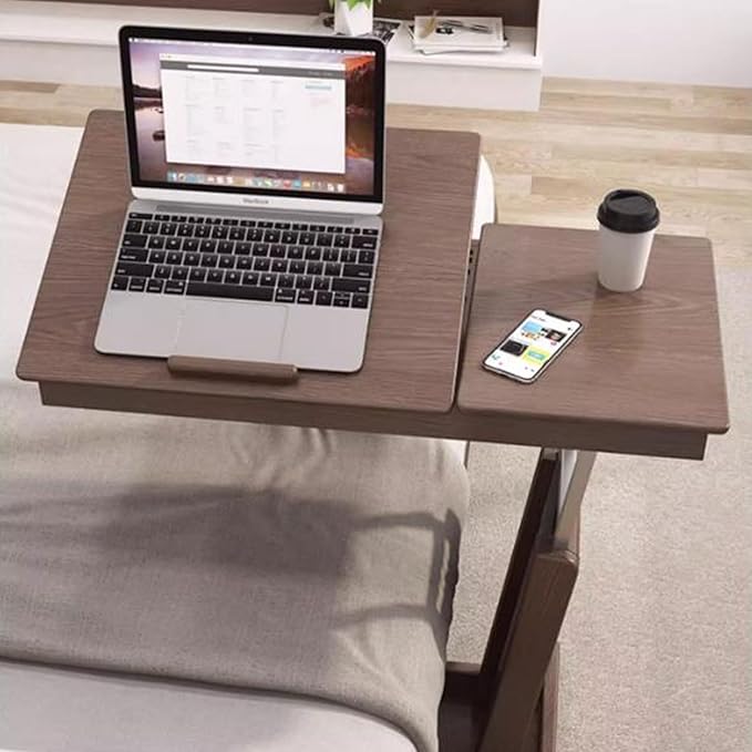 Height Adjustable C Shaped End Table with Tiltable Table Top - Image 6
