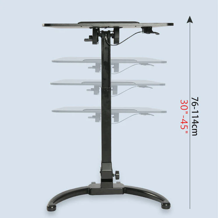 Height Adjustable Foldable Mobile Standing Desk - Image 5