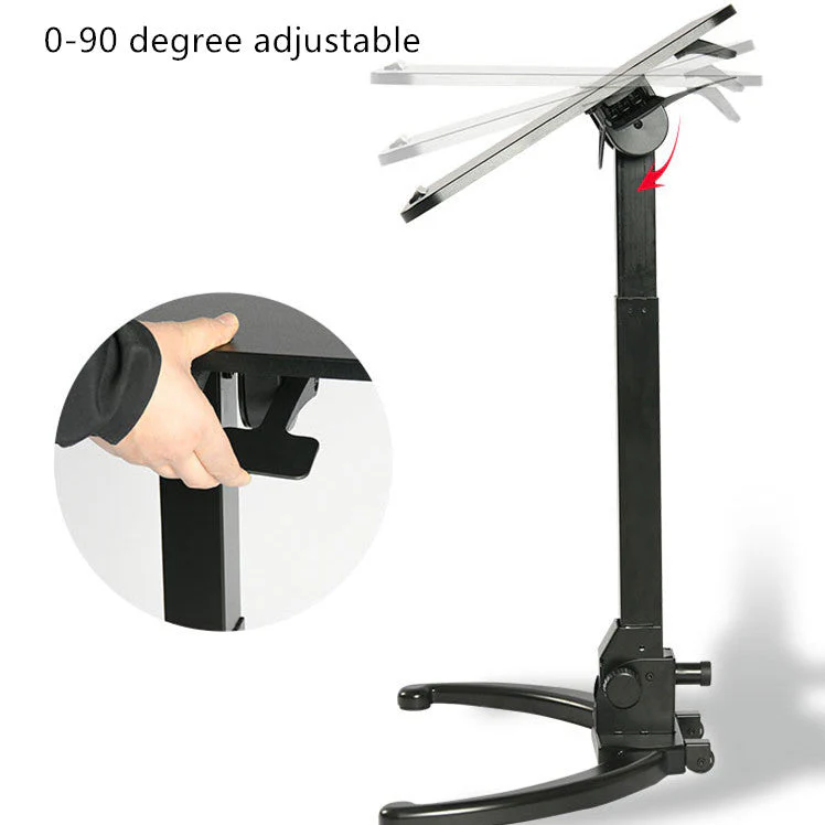 Height Adjustable Foldable Mobile Standing Desk - Image 6