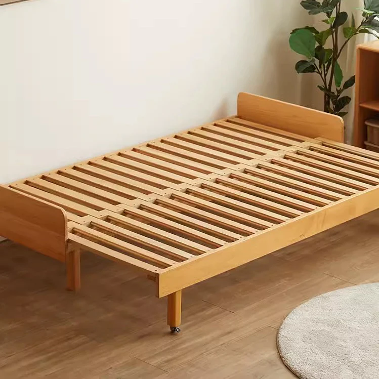 Japandi Pull Out Solid Beech Wood Day Bed - Image 5