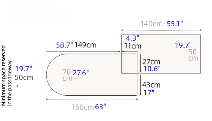 Kitchen Island Cabinet with 180° Rotating Table - Image 16
