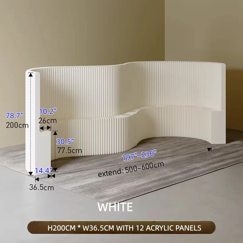 Kraft Paper Wall Divider with Display Rack - Image 23