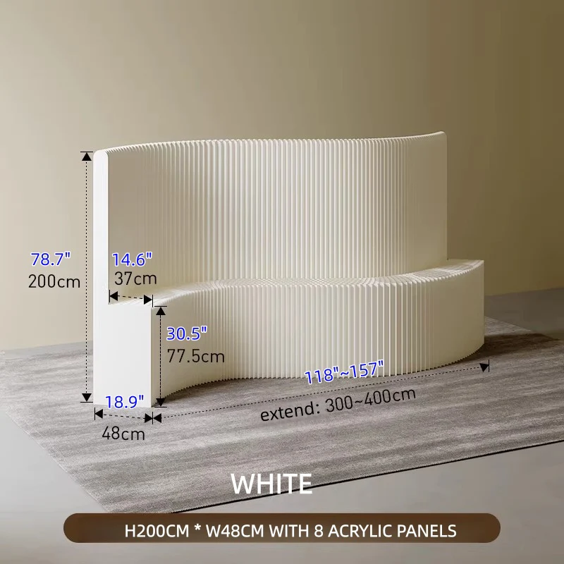 Kraft Paper Wall Divider with Display Rack - Image 29