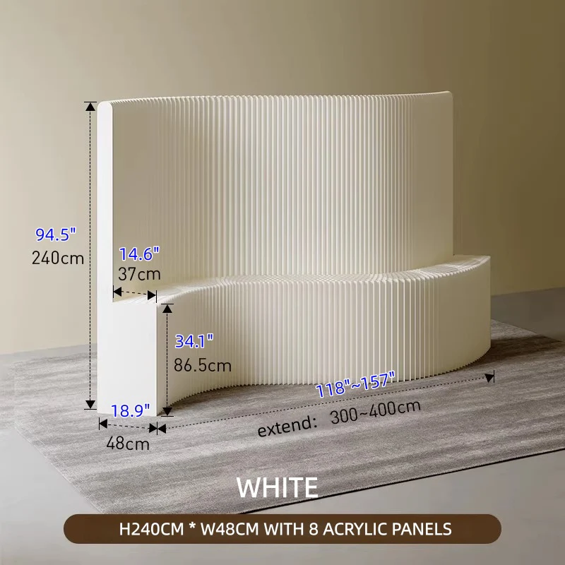Kraft Paper Wall Divider with Display Rack - Image 40