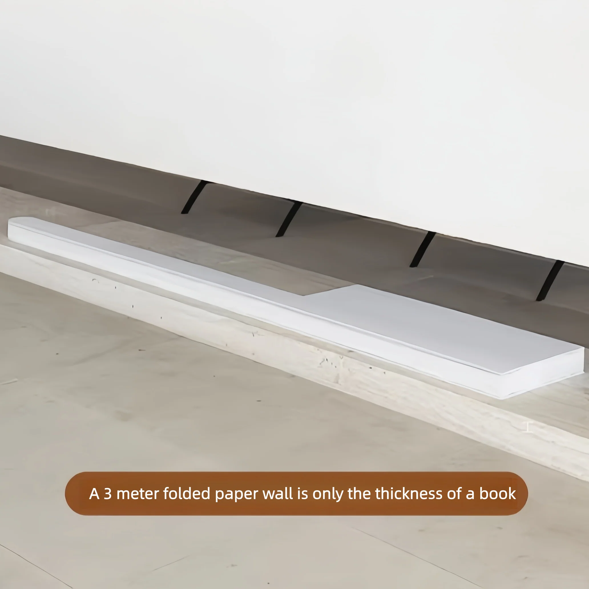 Kraft Paper Wall Divider with Display Rack - Image 6