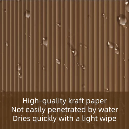 Kraft Paper Wall Divider with Display Rack - Image 9