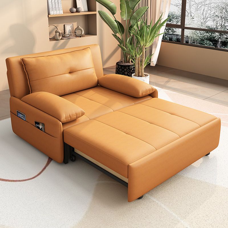 Leathaire Pull Out Sofa Bed with Underneath Storage Drawer - Image 4