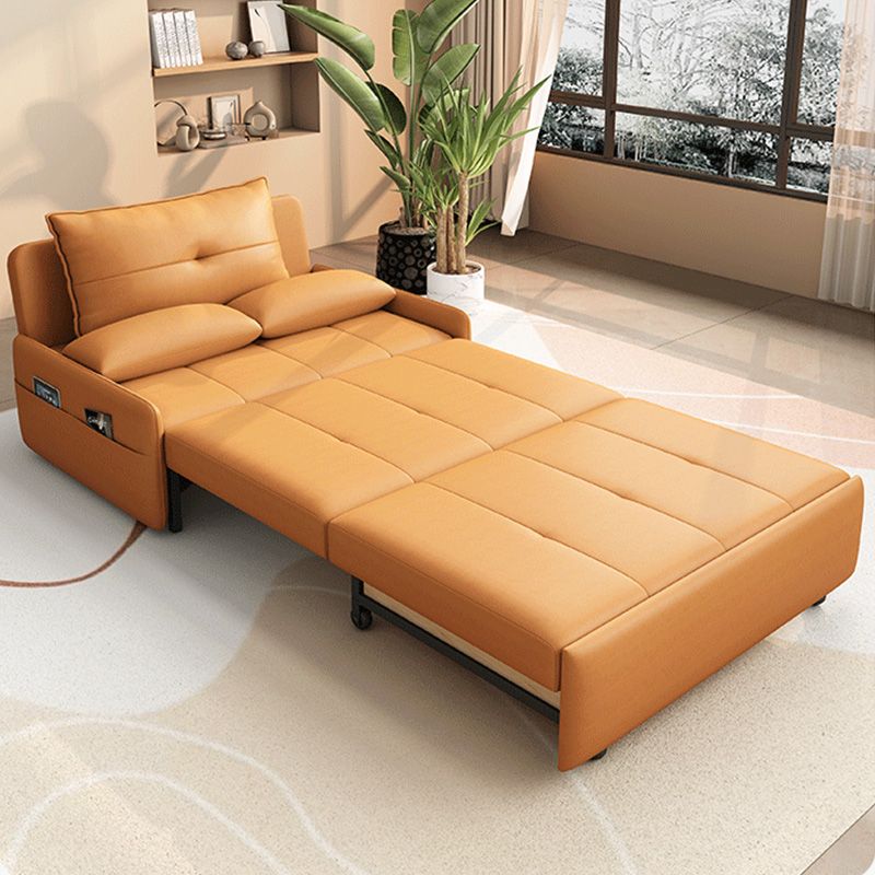 Leathaire Pull Out Sofa Bed with Underneath Storage Drawer - Image 5