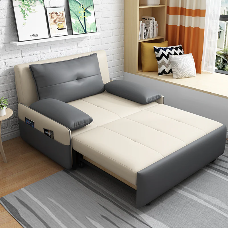 Leathaire Pull Out Sofa Bed with Underneath Storage Drawer - Image 7