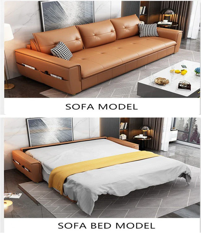 Leathaire Sleeper Sofa Bed With Mattress - Image 2