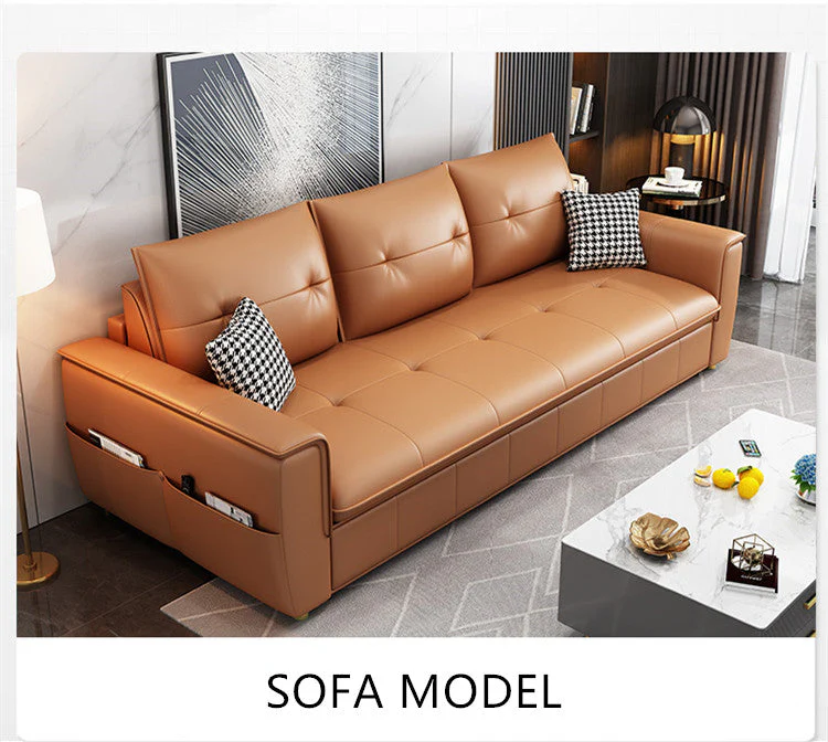 Leathaire Sleeper Sofa Bed With Mattress - Image 3
