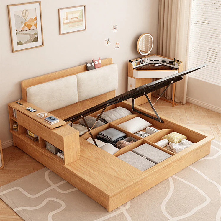 Lift Up Storage Bed With Rotating Desk and Drawers - Image 13